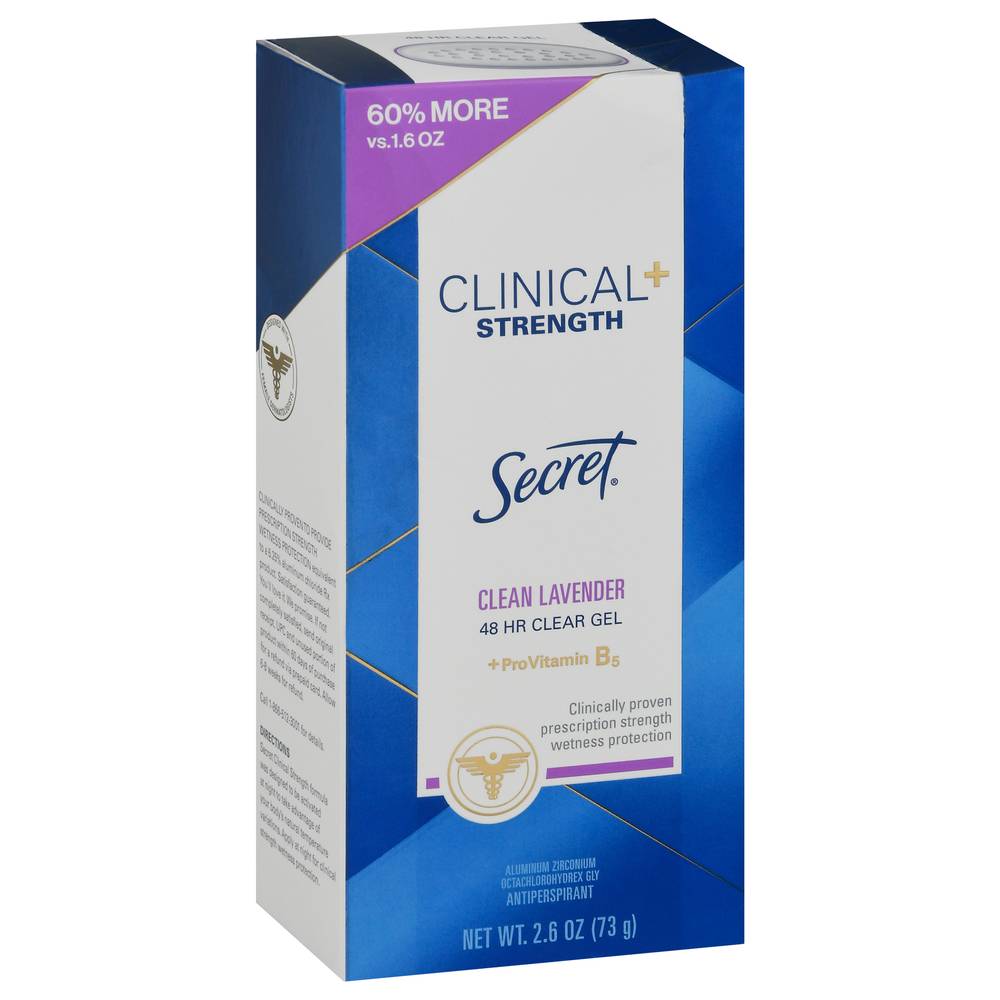 SECRET Clear Gel Antiperspirant and Deodorant For Women (2.6 oz)