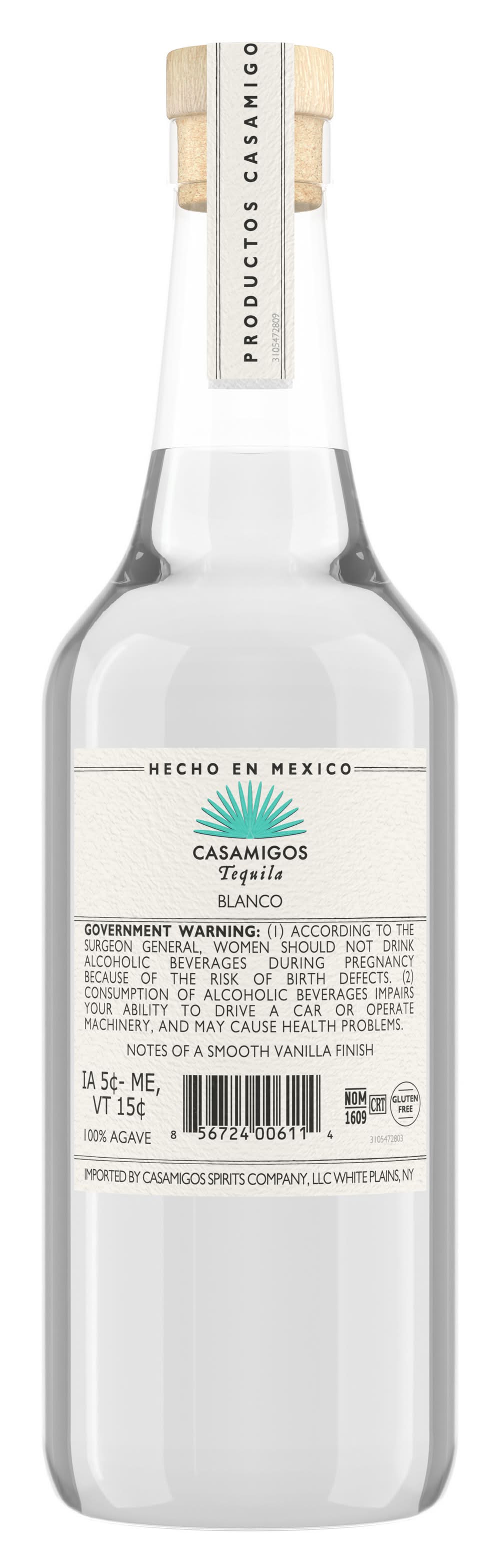 Casamigos 100% Agave Azul Blanco Tequila - Delivery in Under an