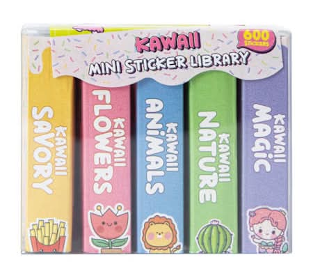 Kawaii Mini Sticker Library Kawaii