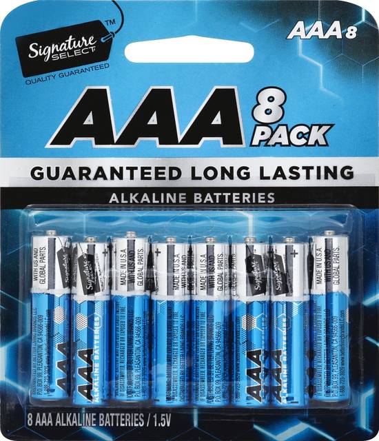 Signature Select Aaa Alkaline Batteries (8 batteries)