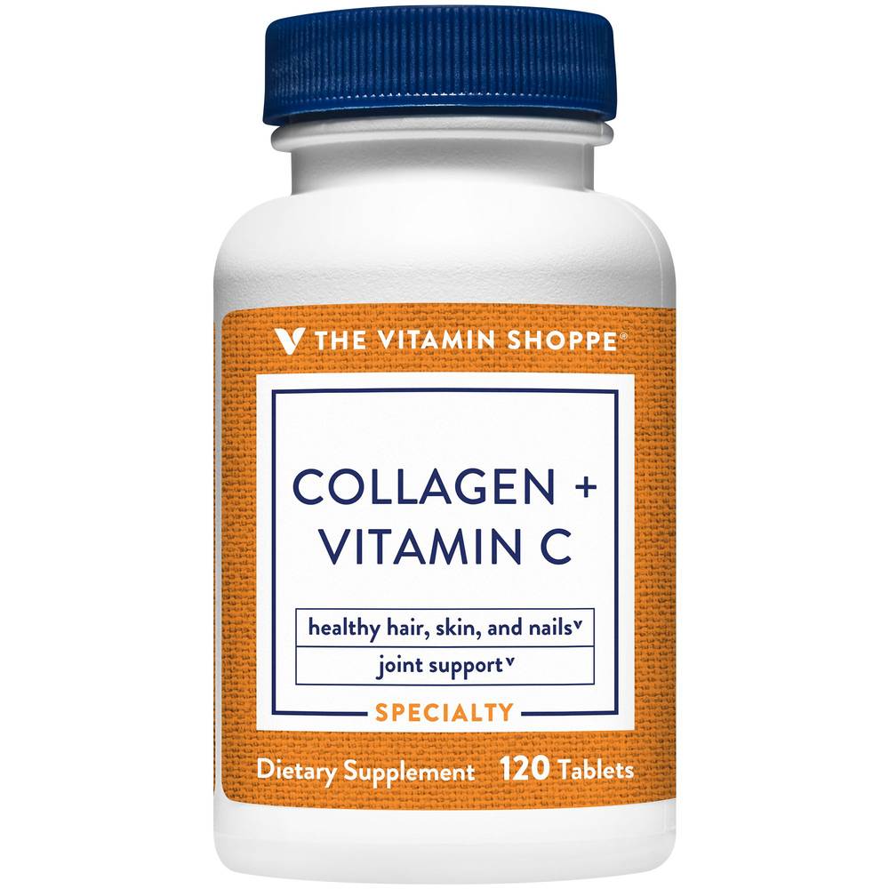 The Vitamin Shoppe Collagen + Vitamin C Supplement Tablets