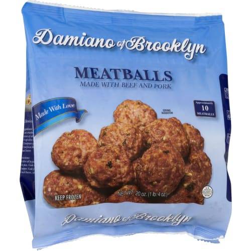 Damiano Of Brooklyn Beef and Pork Meatballs (20 oz)