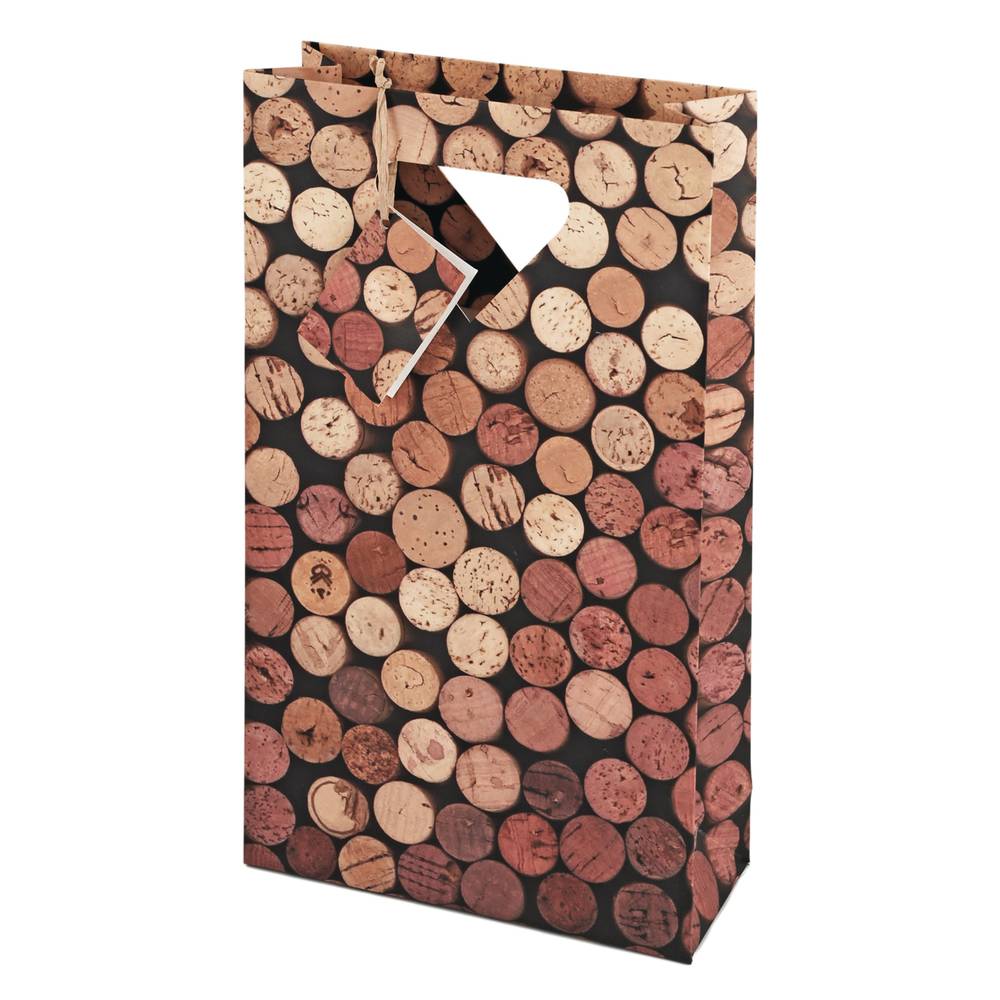 Cakewalk 2 Corks Wine Bag Brown