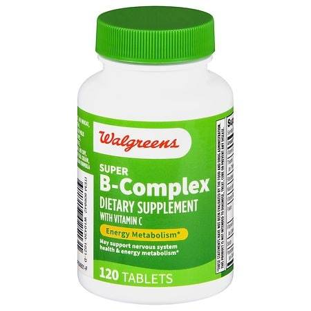 Walgreens Super B-Complex With Vitamin C Tablets (120 ct)