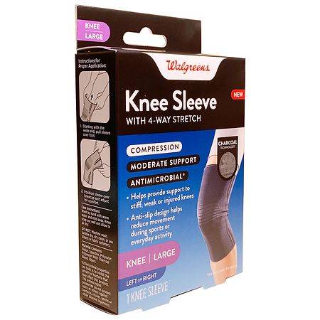 Walgreens Knee Sleeve With 4-way Stretch Large