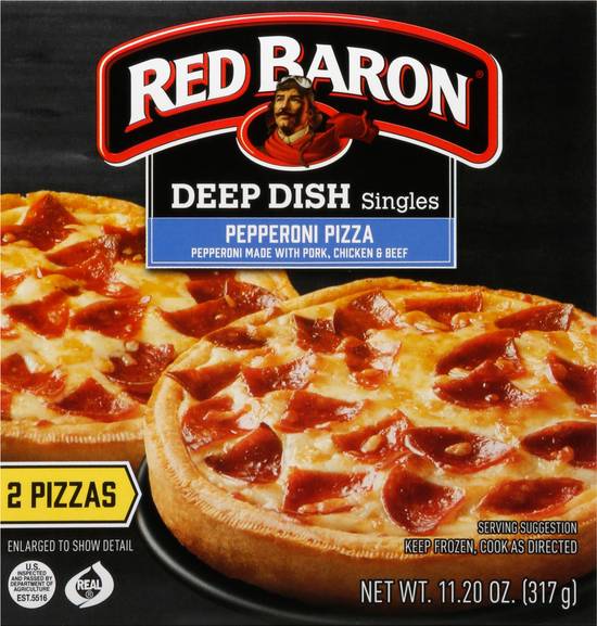 Red Baron Deep Dish Singles Pepperoni Pizza