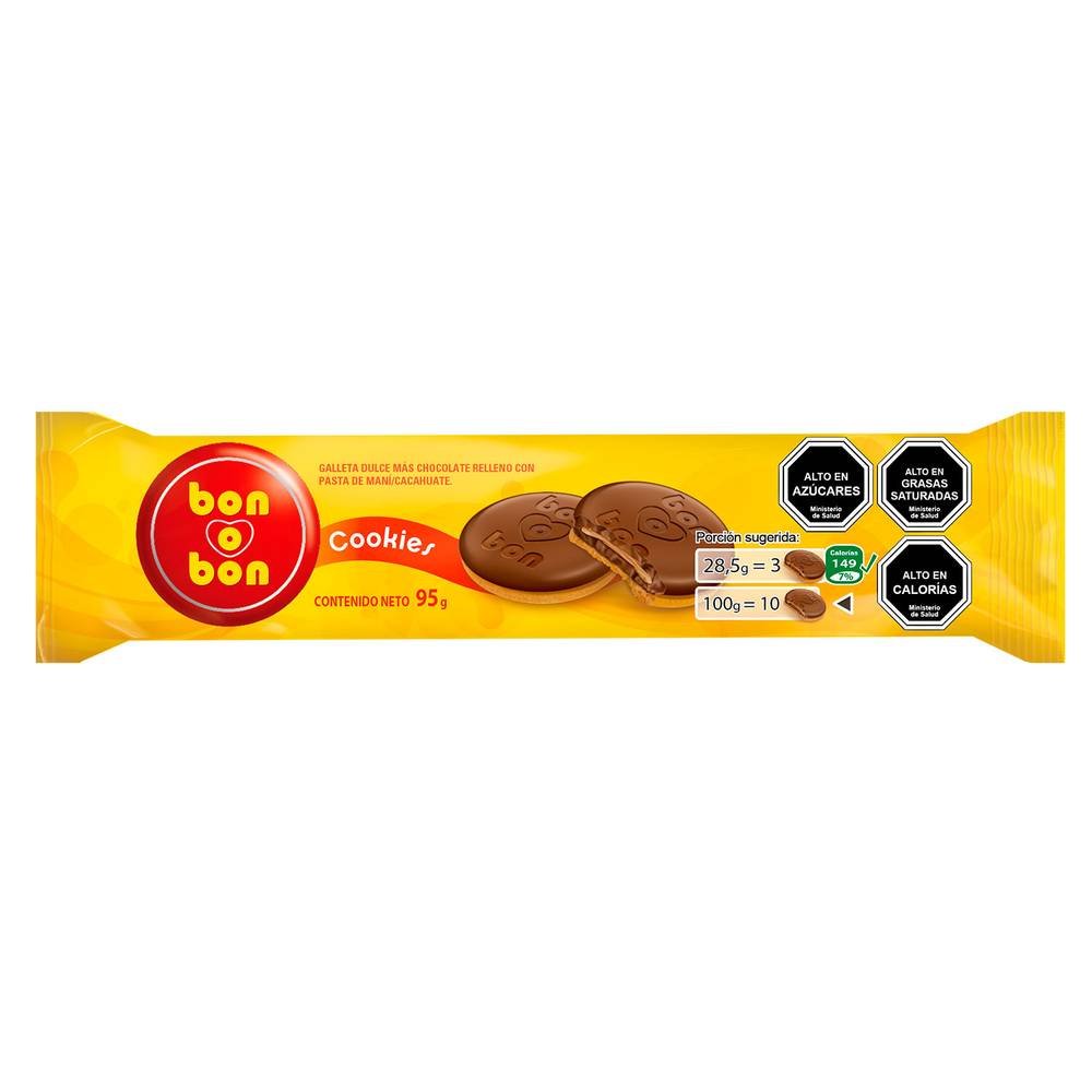 Bon o Bon · Galletas rellena de chocolate (95 g)