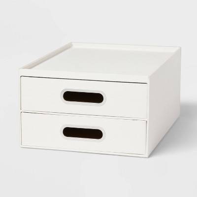 Canvas Desk Drawer Organizer Cream - Brightroom™