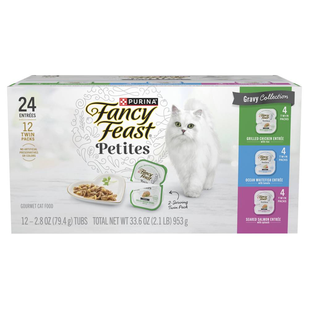 Fancy Feast Petites in Gravy Collection Cat Food (2.1 lbs)