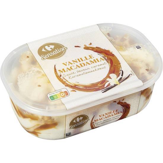 Carrefour Sensation - Glace (vanille - macadamia)