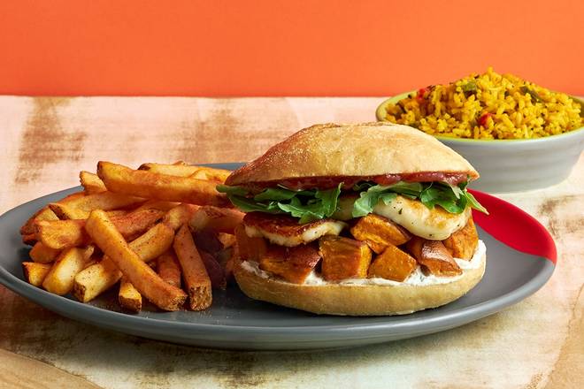 Sweet Potato Halloumi Sandwich