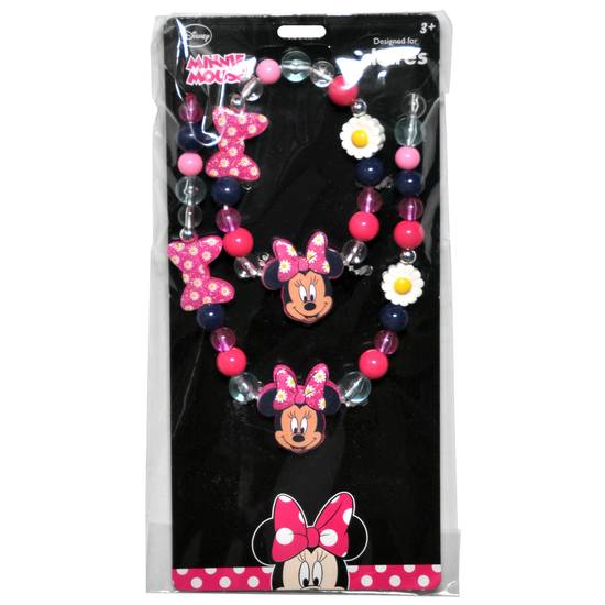 Disney Minnie Necklace&Bracelet W/6 Charms (##)