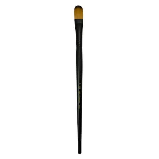 Royal & Langnickel Essentials Long Handle Filbert Brush, Black