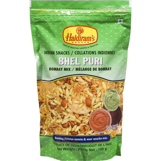 Haldiram's Nagpur Indian Snacks Bhel Puri Bombay Mix (150 g)