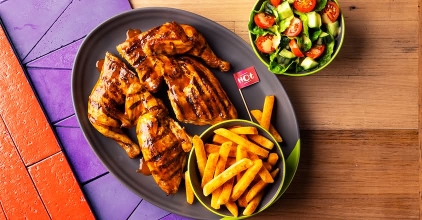 Whole PERi-PERi Chicken + 2 Large Sides
