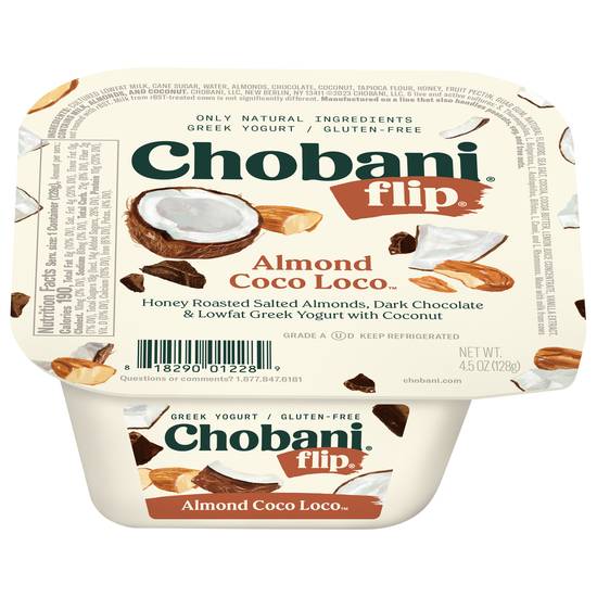 Chobani Flip Greek Almond Coco Loco Yogurt