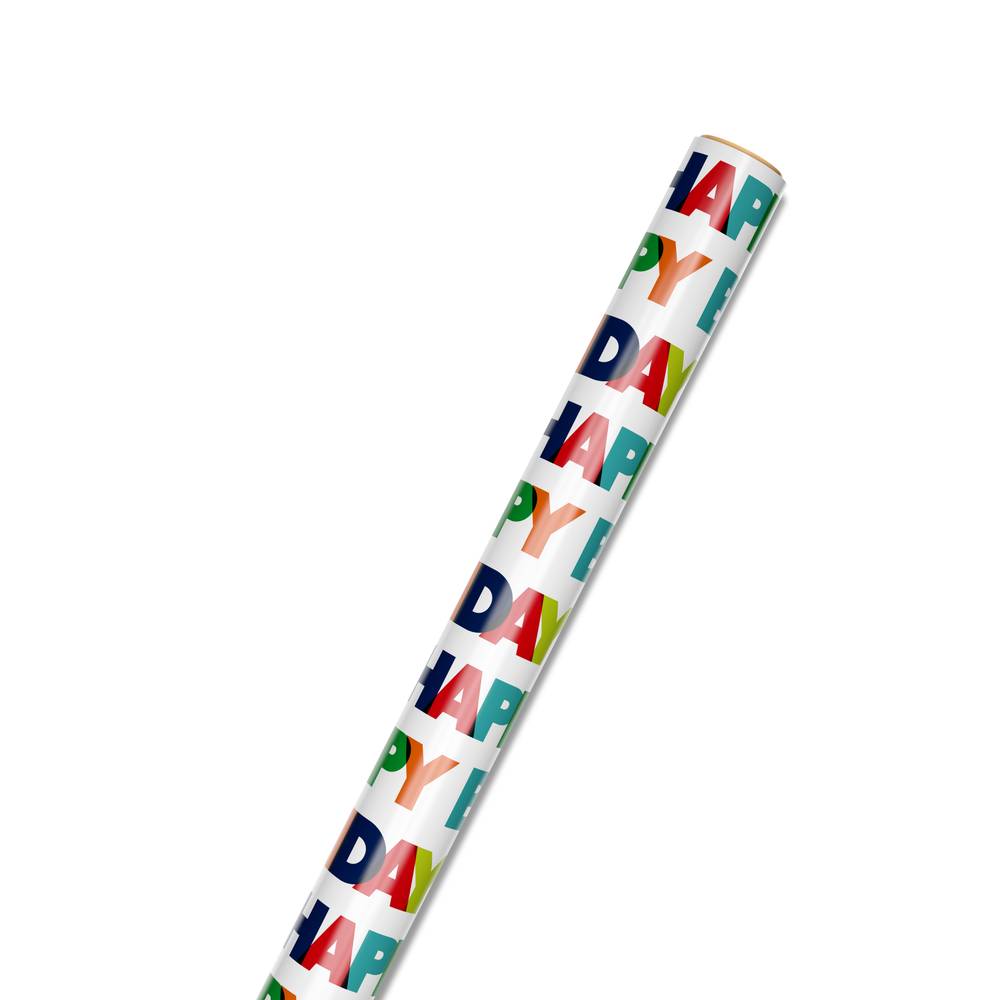 Hallmark Bold Happy Birthday Wrapping Paper