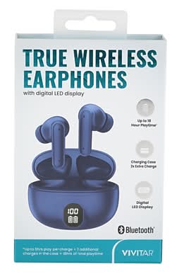 Vivitar True Wireless Earbuds, Bluetooth, Navy (STP2001-NVY-T35-12)