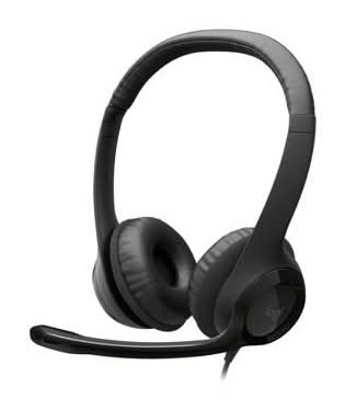 Logitech H390 Usb Wired Headset, Black