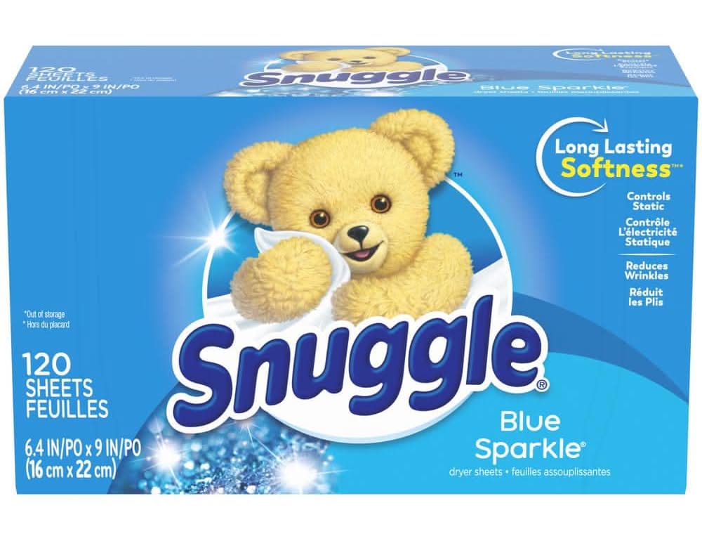Snuggle Blue Sparkle Fabric Conditioning Dryer Sheets (120-Count)