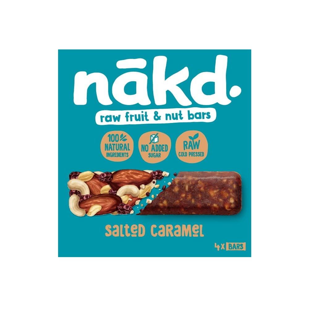 Nākd · Barra de frutos sabor caramelo salado (140 g)