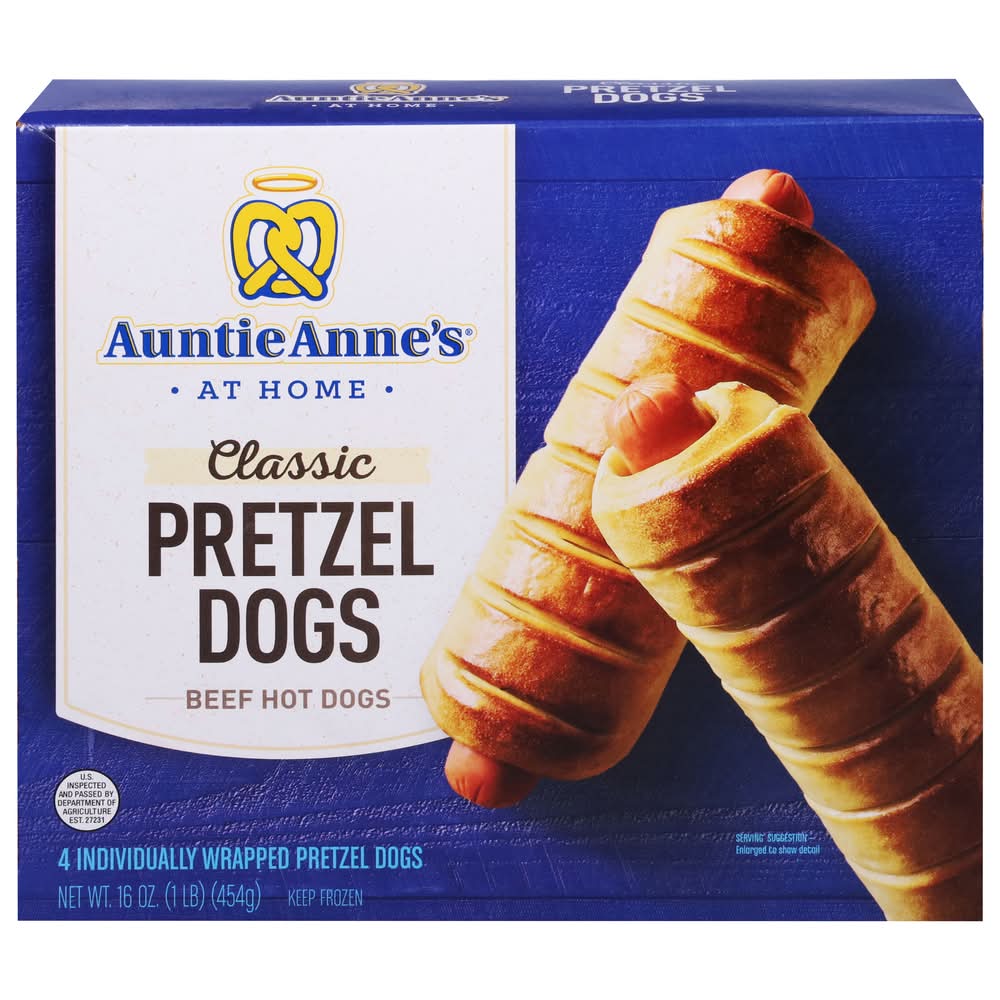 Auntie Anne's At Home Classic Pretzel Dogs (16 oz, 4 ct)