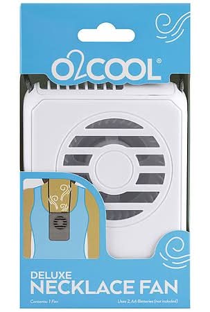 O2COOL Battery Powered Deluxe Necklace Fan - 1.0 ea