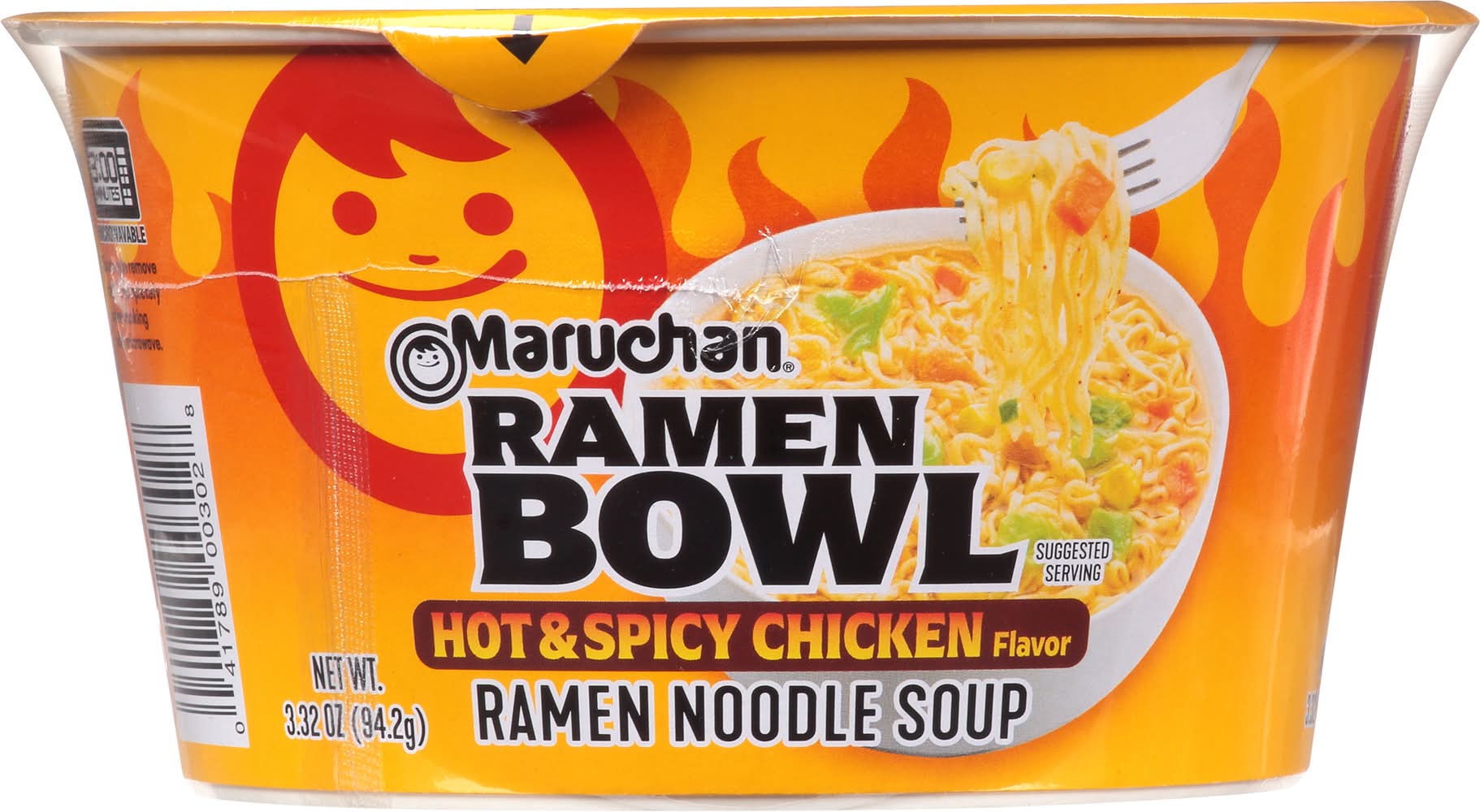 Maruchan Ramen Noodle Soup, Hot & Spicy Chicken (3.32 oz)