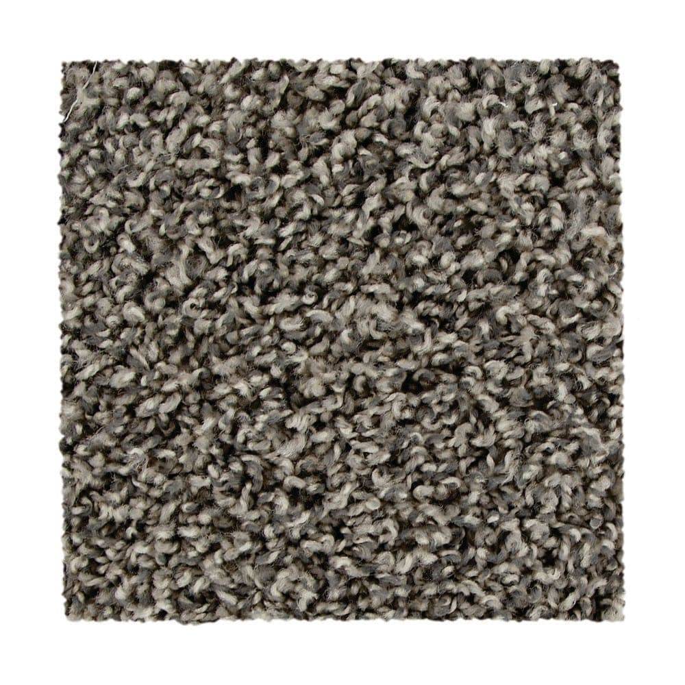 Style Selections Scorecard Storm Cloud Gray 25-oz sq yard Polyester Textured Indoor Carpet | LS059-12-L001