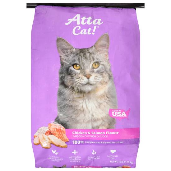Atta Cat! Chicken & Salmon Dry Cat Food (16 lbs)