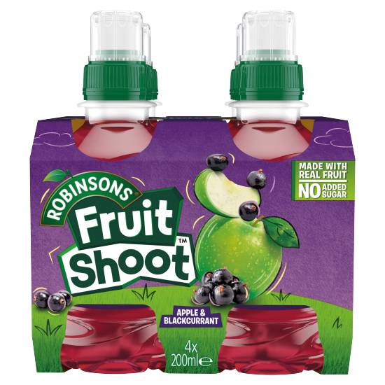 Robinsons Fruit Shoot Apple & Blackcurrant (4 x 200ml)