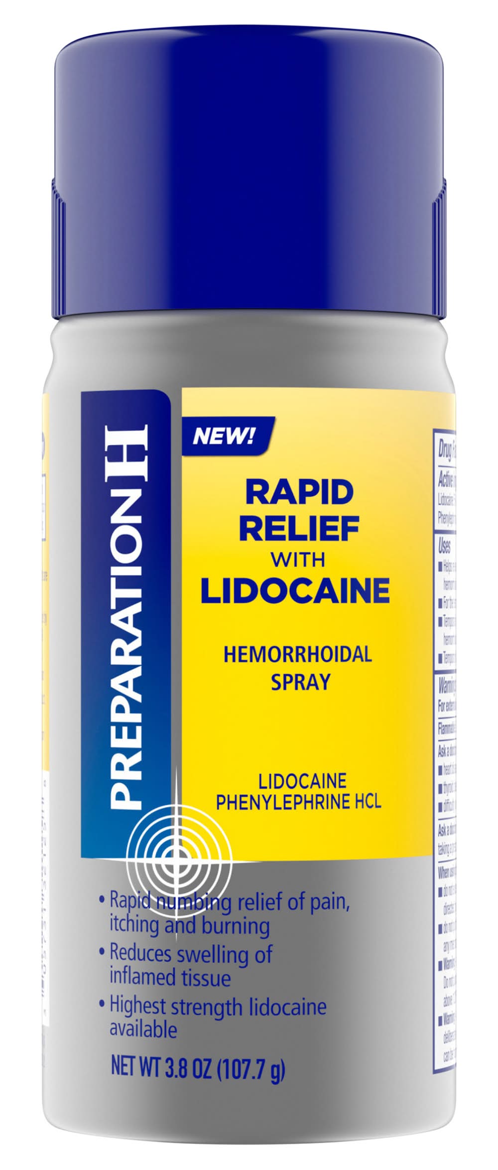 Preparation H Rapid Relief With Lidocaine Hemorrhoidal Spray (3.8 oz)