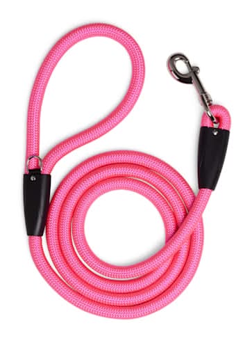 YOULY Rope Dog Leash, Pink, 6-ft long, 1/2-in wide