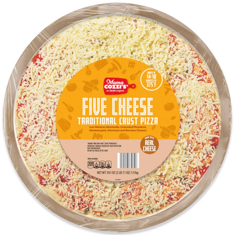 Mama Cozzi’s Take & Bake Traditional Crust Pizza, Five Cheese, 16 in (41.59 oz)