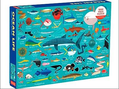 Mudpuppy Ocean Life 1000-Piece Family Puzzle (9780735349070)