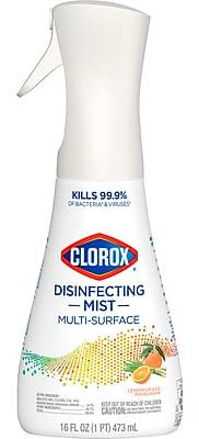 Clorox Disinfecting, Sanitizing and Antibacterial Spray Mist, Lemongrass Mandarin, 16 Fluid oz. (60151)