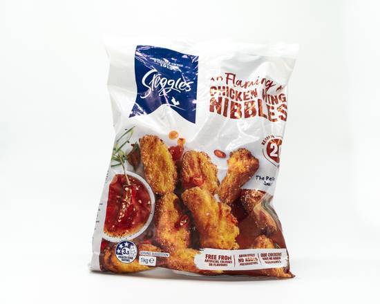 Steggles Chicken Pieces Flaming Wing Nibbles Spicy 1kg