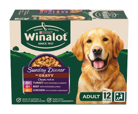 Winalot Sunday Dinner Mixed in Gravy Wet Dog Food (12 pack)