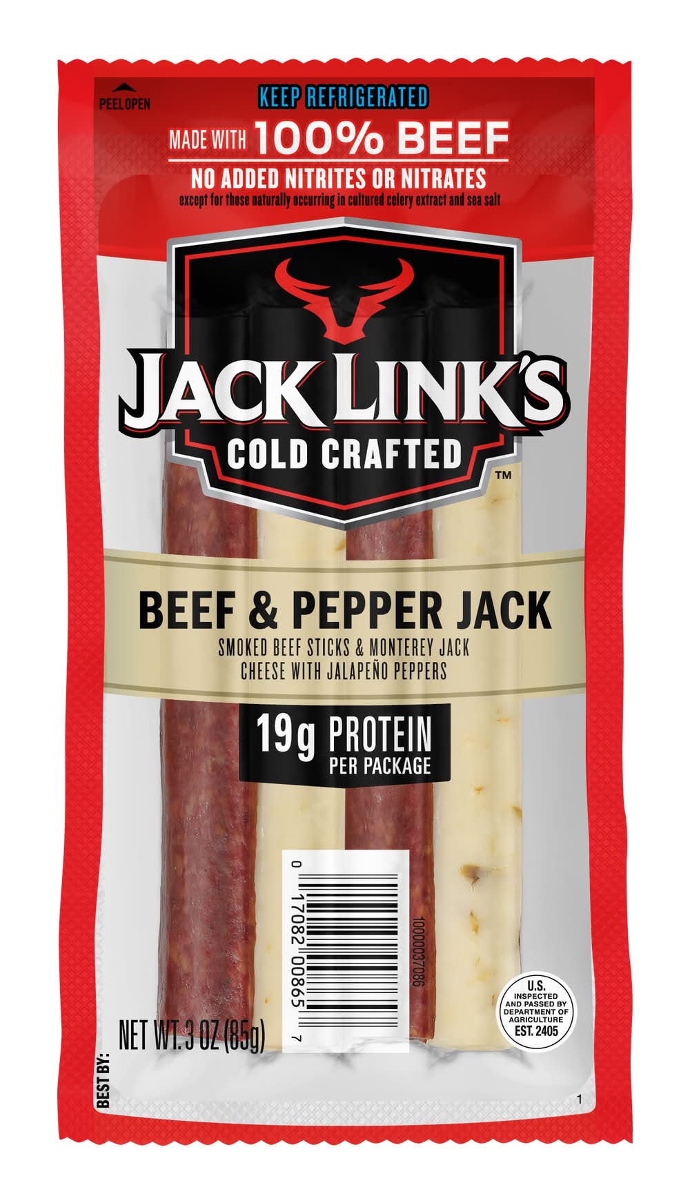 Jack's Cold Crafted Beef & Pepper (3 oz)