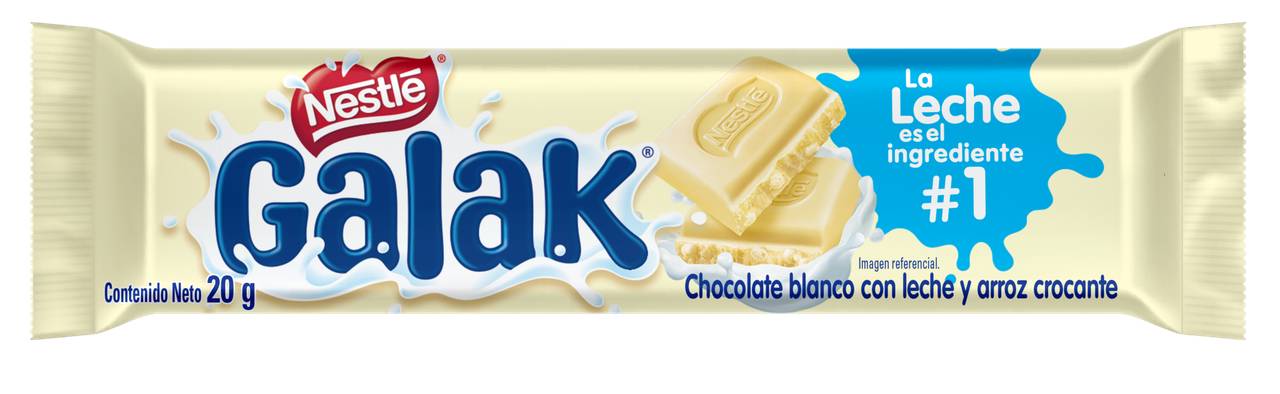 CHOCOLATE GALAK MILKFIRST BLANCO BARRA 20 GR