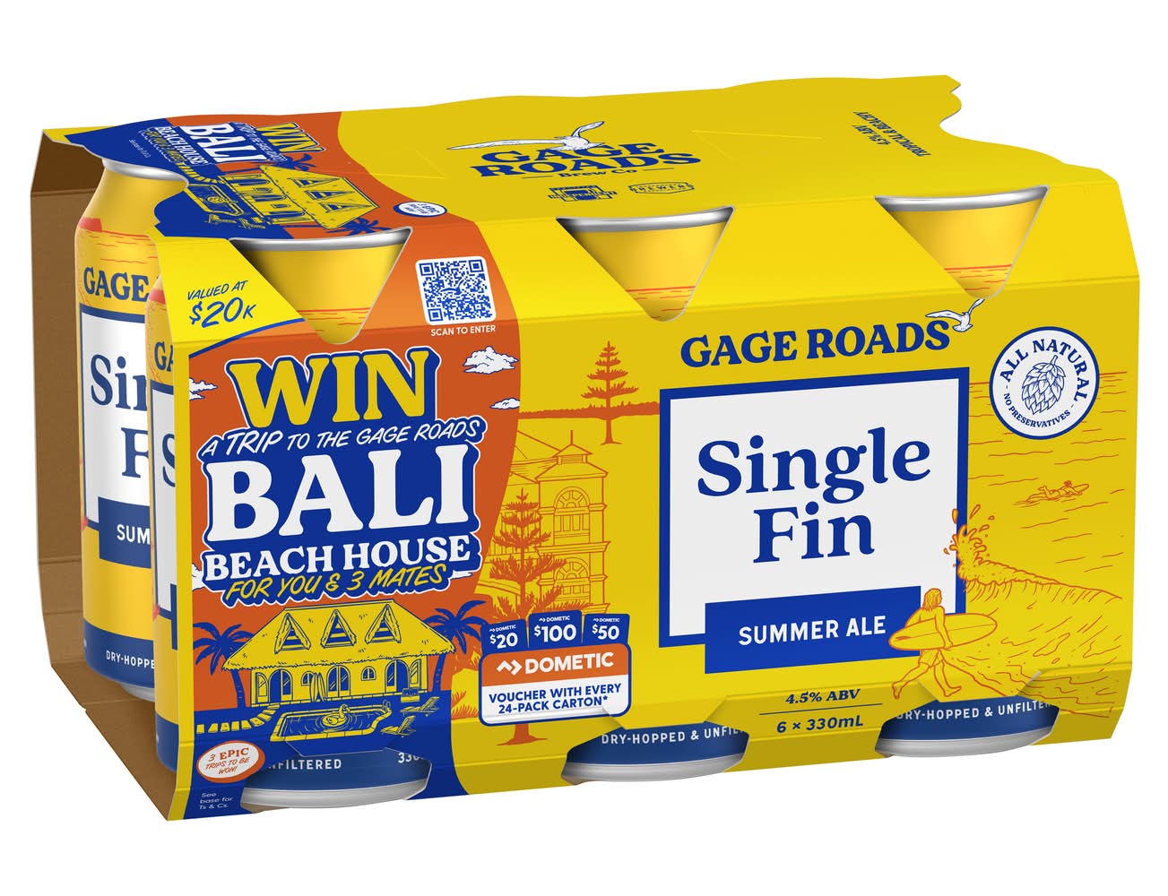 Gage Roads Single Fin Summer Ale Beer (6 x 55mL)