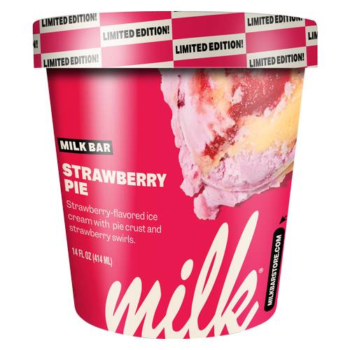 Milk Bar Strawberry Pie Ice Cream Pint