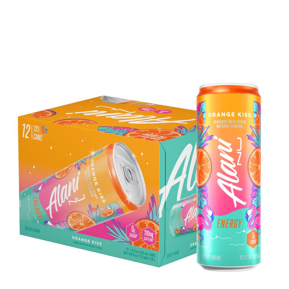 Alani Nu Energy Drink (12 ct, 12 fl oz) (orange kiss)