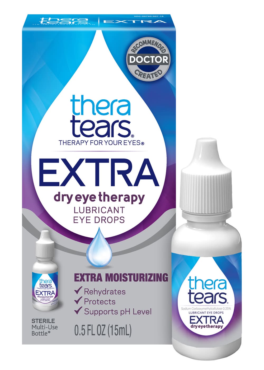 TheraTears Sterile Extra Dry Eye Lubricant Drops (0.5 fl oz)