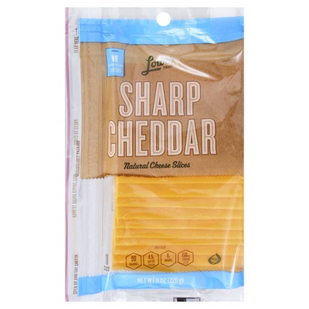 Lowes Foods Sharp Cheddar Cheese Slices