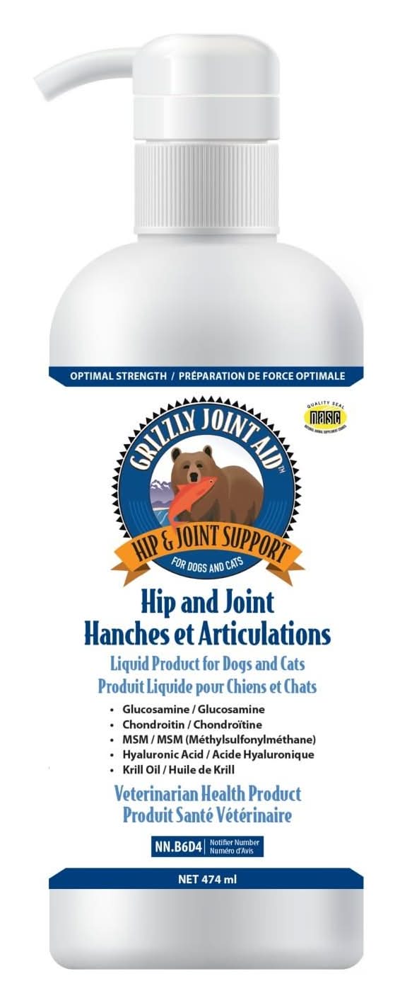 Grizzly Hip & Joint Aid for Dogs & Cats, 16 oz