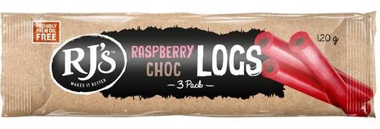RJ's raspberry chocolate log 3 pack