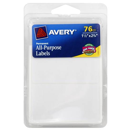 Avery All Purpose Labels (76 ct)