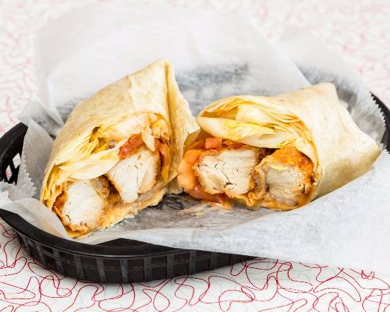 Buffalo and Blue Cheese Chicken Wrap