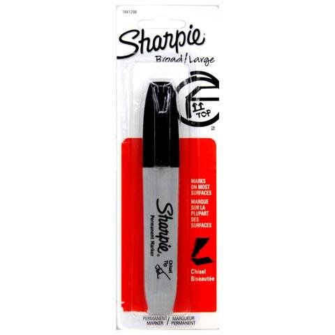 Sharpie Chisel Permanent Black Marker (black)